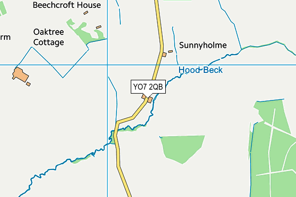 YO7 2QB map - OS VectorMap District (Ordnance Survey) YO7 2QB map - OS VectorMap District (Ordnance Survey)
