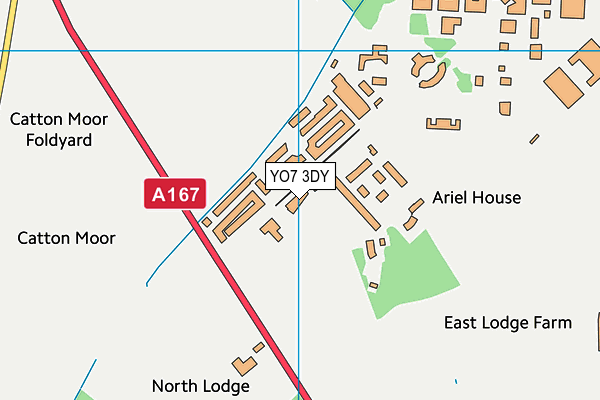 YO7 3DY map - OS VectorMap District (Ordnance Survey) YO7 3DY map - OS VectorMap District (Ordnance Survey)