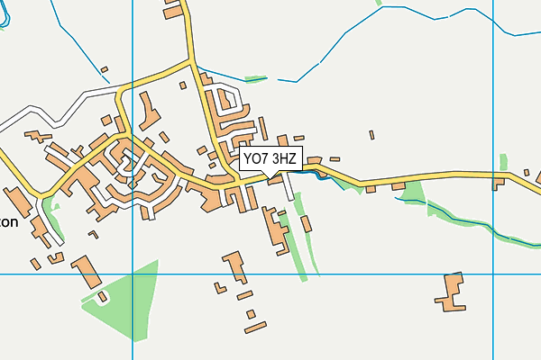 YO7 3HZ map - OS VectorMap District (Ordnance Survey) YO7 3HZ map - OS VectorMap District (Ordnance Survey)