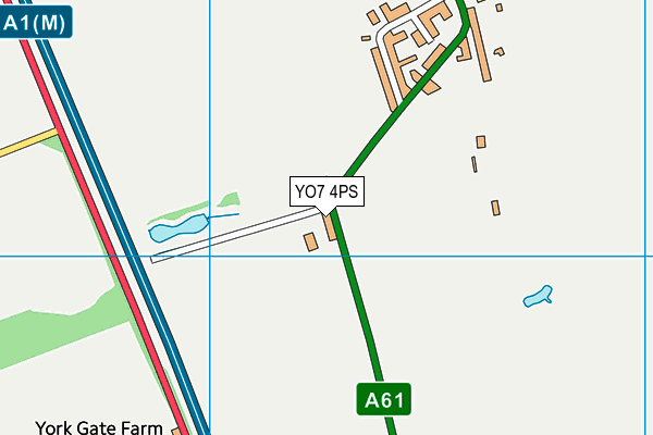 YO7 4PS map - OS VectorMap District (Ordnance Survey) YO7 4PS map - OS VectorMap District (Ordnance Survey)