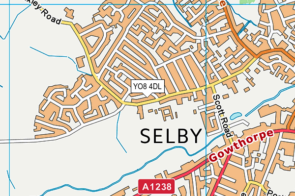 YO8 4DL map - OS VectorMap District (Ordnance Survey) YO8 4DL map - OS VectorMap District (Ordnance Survey)