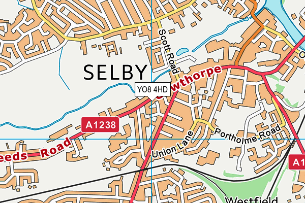 YO8 4HD map - OS VectorMap District (Ordnance Survey) YO8 4HD map - OS VectorMap District (Ordnance Survey)