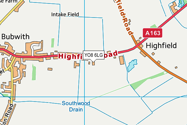 YO8 6LG map - OS VectorMap District (Ordnance Survey) YO8 6LG map - OS VectorMap District (Ordnance Survey)