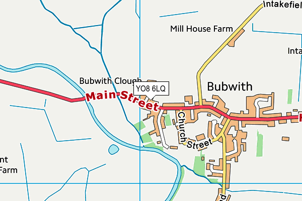 YO8 6LQ map - OS VectorMap District (Ordnance Survey)