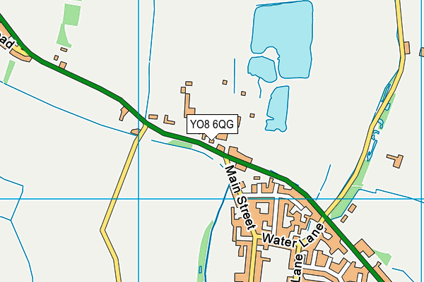 YO8 6QG map - OS VectorMap District (Ordnance Survey) YO8 6QG map - OS VectorMap District (Ordnance Survey)