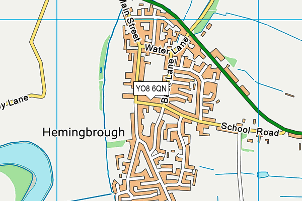 YO8 6QN map - OS VectorMap District (Ordnance Survey)