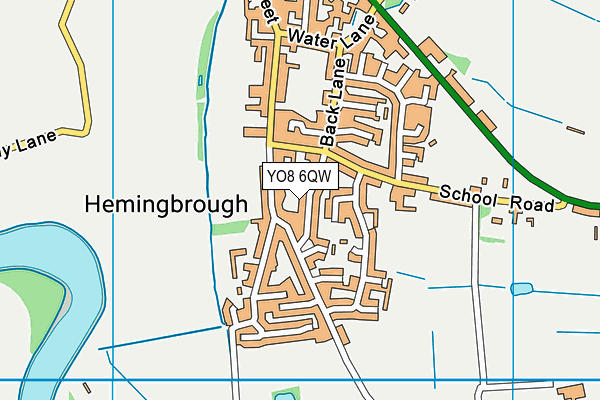 YO8 6QW map - OS VectorMap District (Ordnance Survey) YO8 6QW map - OS VectorMap District (Ordnance Survey)