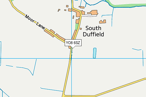 YO8 6SZ map - OS VectorMap District (Ordnance Survey) YO8 6SZ map - OS VectorMap District (Ordnance Survey)