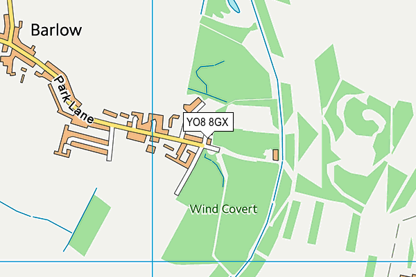 YO8 8GX map - OS VectorMap District (Ordnance Survey) YO8 8GX map - OS VectorMap District (Ordnance Survey)