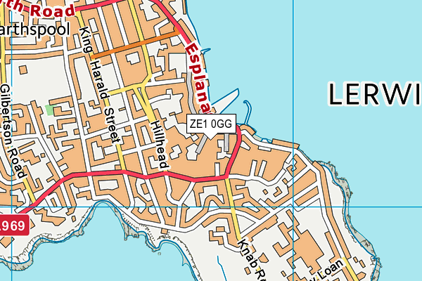 ZE1 0GG map - OS VectorMap District (Ordnance Survey) ZE1 0GG map - OS VectorMap District (Ordnance Survey)