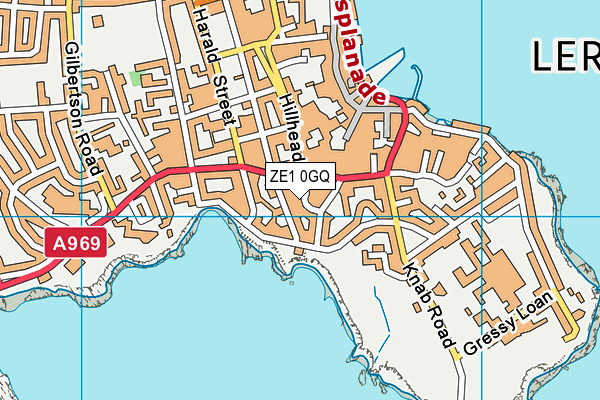 ZE1 0GQ map - OS VectorMap District (Ordnance Survey)