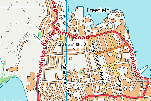 ZE1 0HL map - OS VectorMap District (Ordnance Survey)