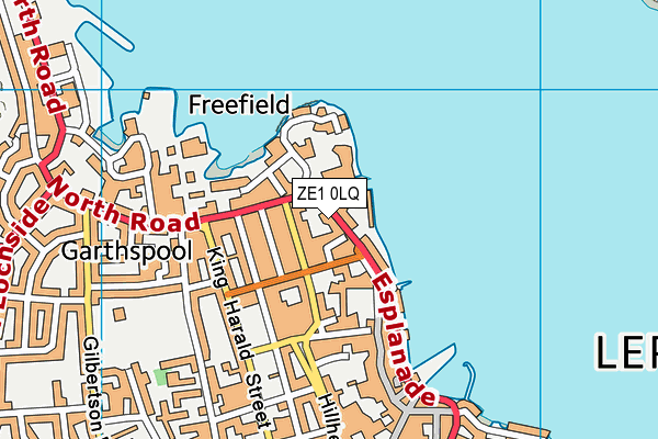 ZE1 0LQ map - OS VectorMap District (Ordnance Survey)