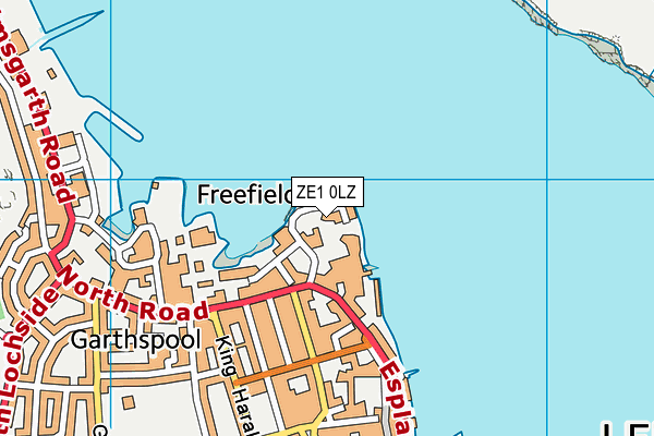 ZE1 0LZ map - OS VectorMap District (Ordnance Survey) ZE1 0LZ map - OS VectorMap District (Ordnance Survey)