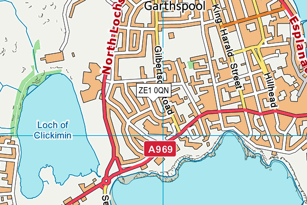 ZE1 0QN map - OS VectorMap District (Ordnance Survey)