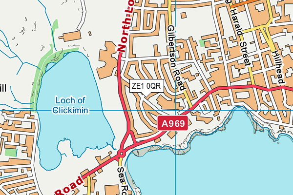 ZE1 0QR map - OS VectorMap District (Ordnance Survey)