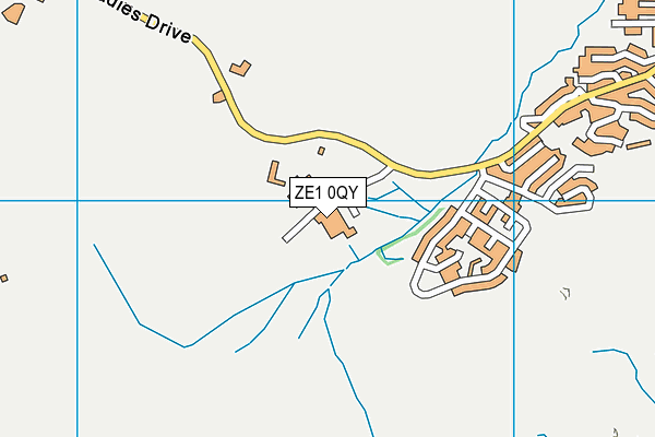 ZE1 0QY map - OS VectorMap District (Ordnance Survey)