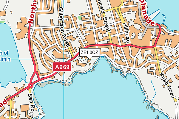ZE1 0QZ map - OS VectorMap District (Ordnance Survey) ZE1 0QZ map - OS VectorMap District (Ordnance Survey)