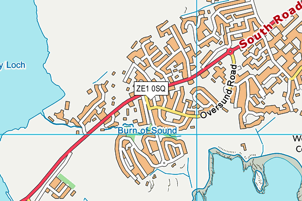 ZE1 0SQ map - OS VectorMap District (Ordnance Survey)