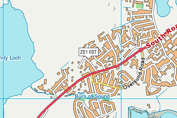 ZE1 0ST map - OS VectorMap District (Ordnance Survey) ZE1 0ST map - OS VectorMap District (Ordnance Survey)
