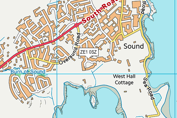 ZE1 0SZ map - OS VectorMap District (Ordnance Survey) ZE1 0SZ map - OS VectorMap District (Ordnance Survey)