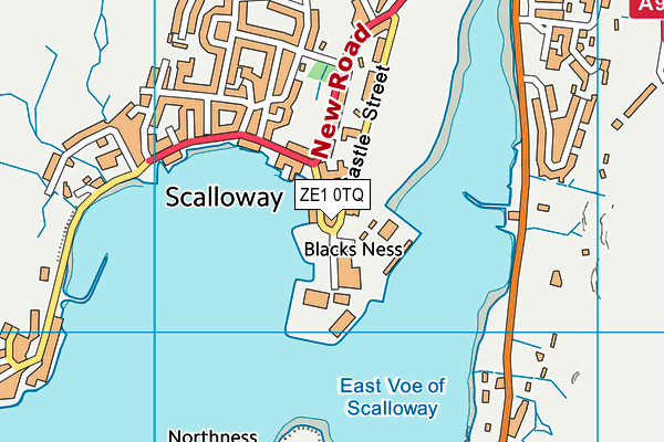 ZE1 0TQ map - OS VectorMap District (Ordnance Survey)