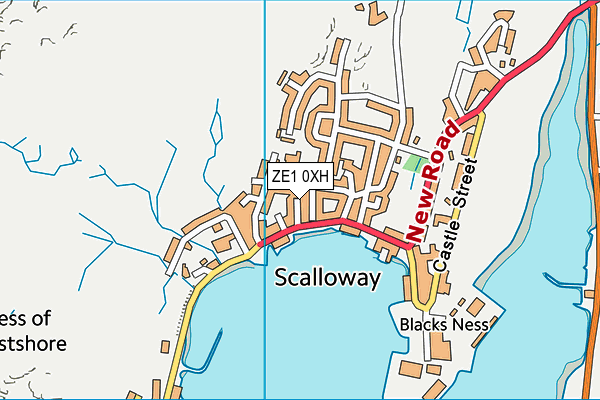 ZE1 0XH map - OS VectorMap District (Ordnance Survey)