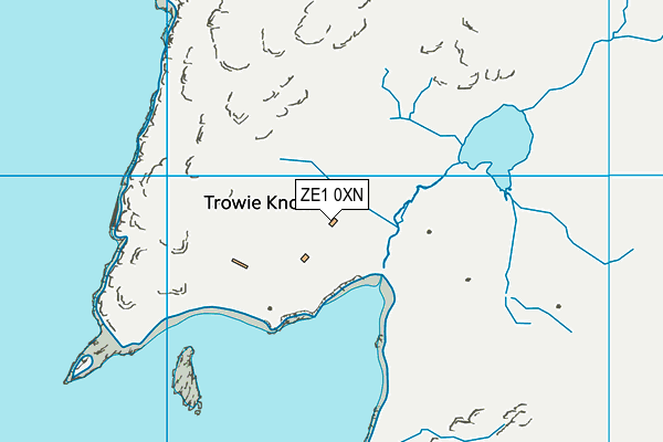 ZE1 0XN map - OS VectorMap District (Ordnance Survey)