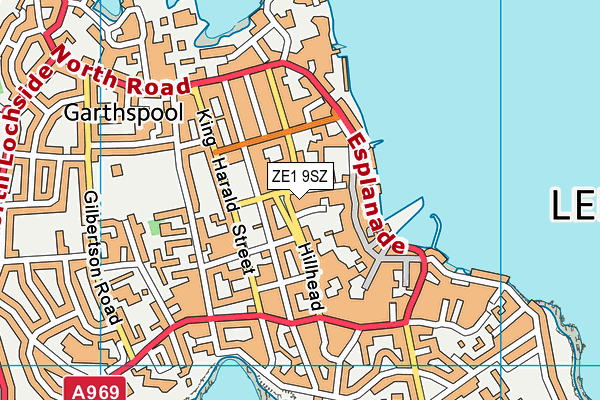 ZE1 9SZ map - OS VectorMap District (Ordnance Survey)