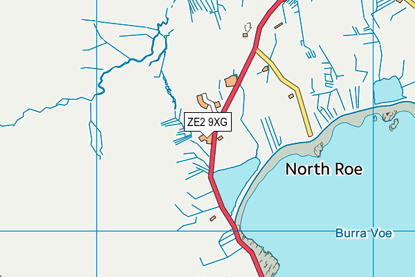 ZE2 9XG map - OS VectorMap District (Ordnance Survey)