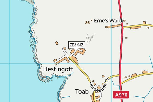 ZE3 9JZ map - OS VectorMap District (Ordnance Survey) ZE3 9JZ map - OS VectorMap District (Ordnance Survey)