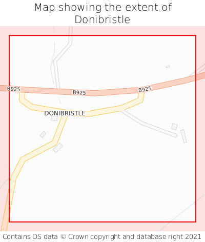 Map showing extent of Donibristle as bounding box