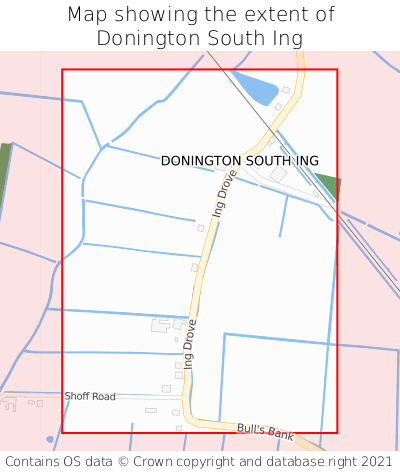 Map showing extent of Donington South Ing as bounding box