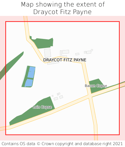 Map showing extent of Draycot Fitz Payne as bounding box