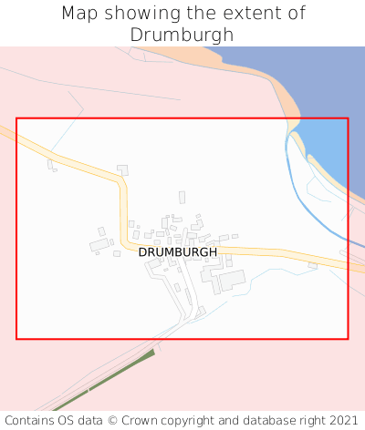 Map showing extent of Drumburgh as bounding box