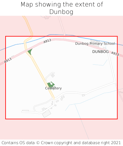 Map showing extent of Dunbog as bounding box