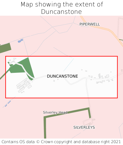 Map showing extent of Duncanstone as bounding box