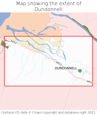 Map showing extent of Dundonnell as bounding box