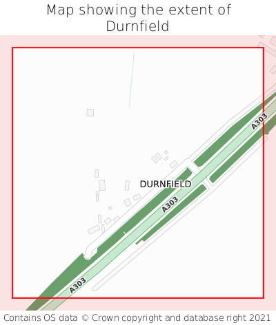 Map showing extent of Durnfield as bounding box