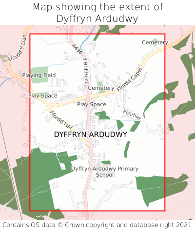 Map showing extent of Dyffryn Ardudwy as bounding box