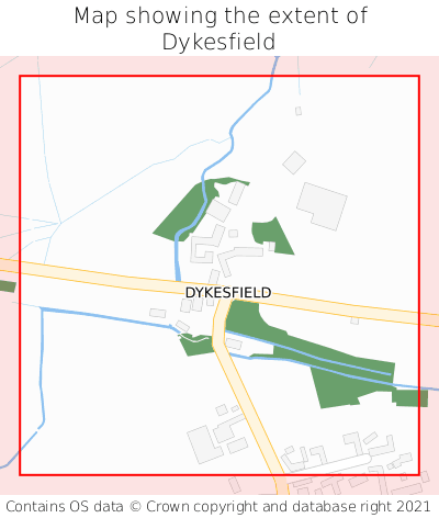 Map showing extent of Dykesfield as bounding box