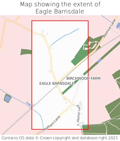 Map showing extent of Eagle Barnsdale as bounding box