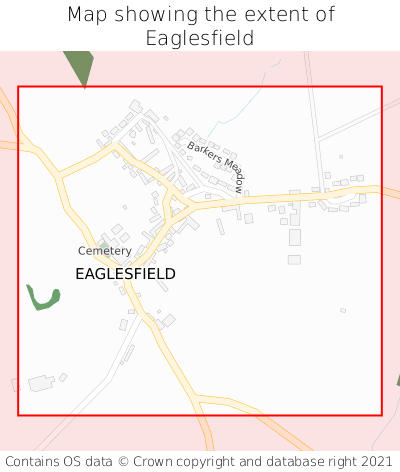 Map showing extent of Eaglesfield as bounding box