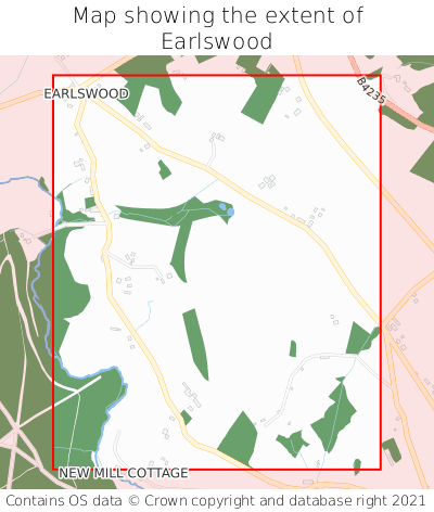 Map showing extent of Earlswood as bounding box