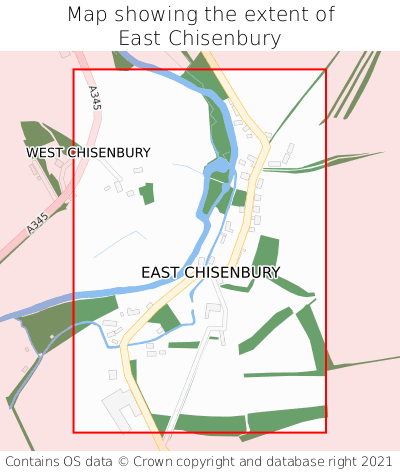 Map showing extent of East Chisenbury as bounding box