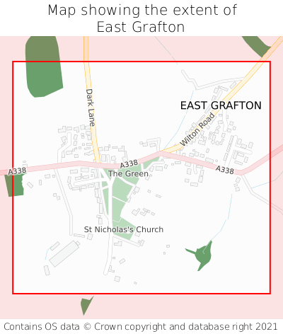 Map showing extent of East Grafton as bounding box