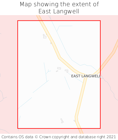 Map showing extent of East Langwell as bounding box