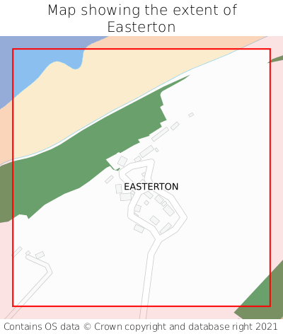 Map showing extent of Easterton as bounding box