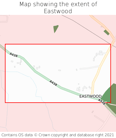 Map showing extent of Eastwood as bounding box