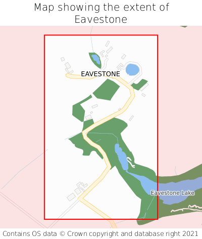 Map showing extent of Eavestone as bounding box
